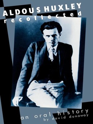 cover image of Aldous Huxley Recollected